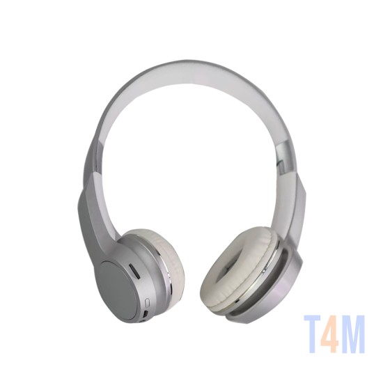 BLUETOOTH HEADPHONE WIRELESS XY-201 WITH TOUCH CONTROL SILVER
